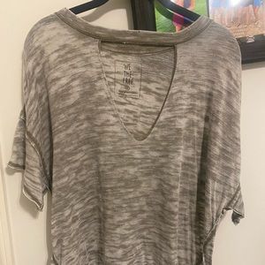 Free people distressed top